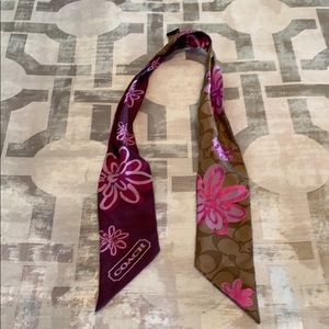Coach scarf for purse or hair